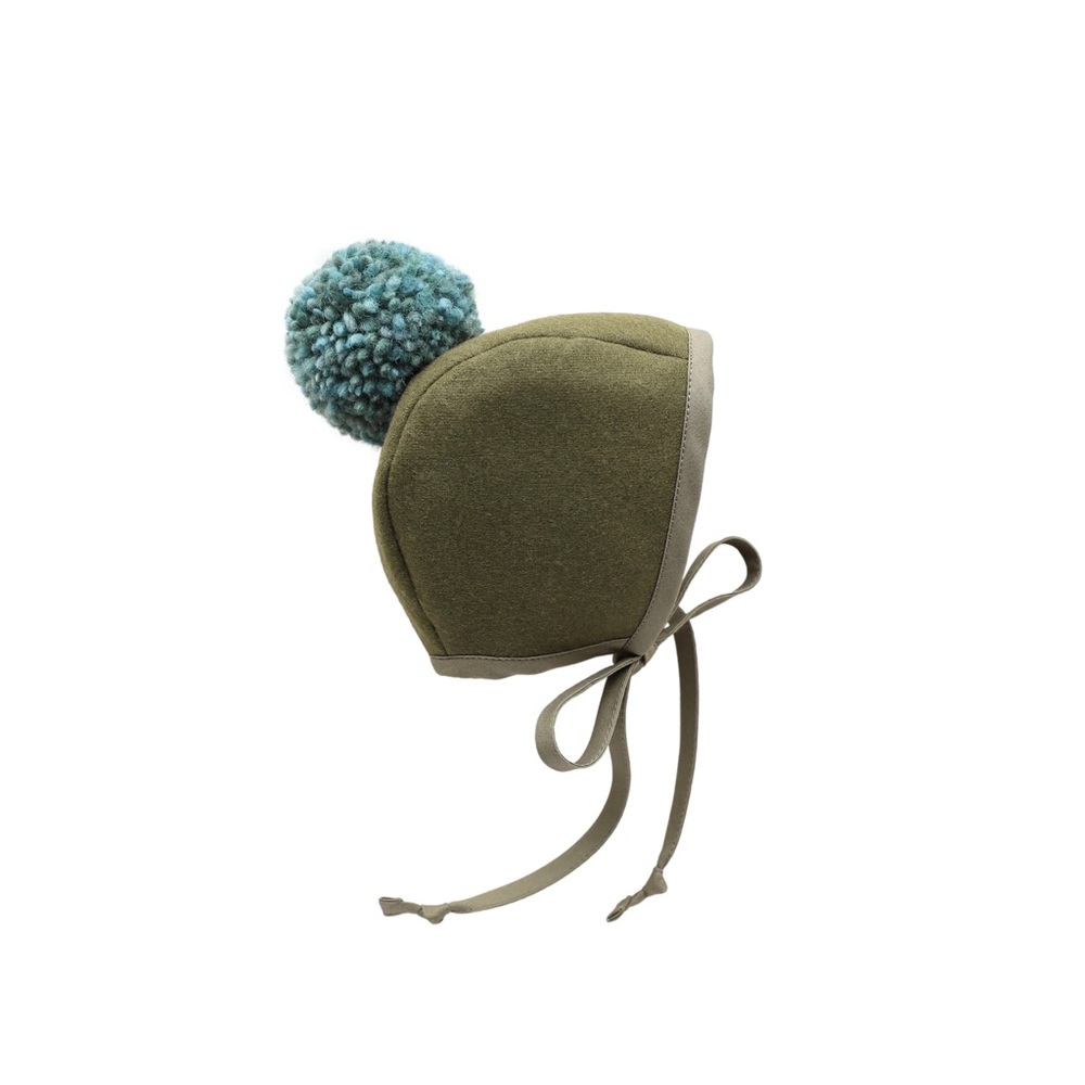 Briar Viridian Pom Bonnet